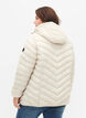 Gewatteerd lichtgewicht jack met capuchon, Beige, Model image number 2