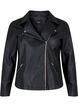 Imitatie leren bikerjas, Zwart, Packshot image number 0