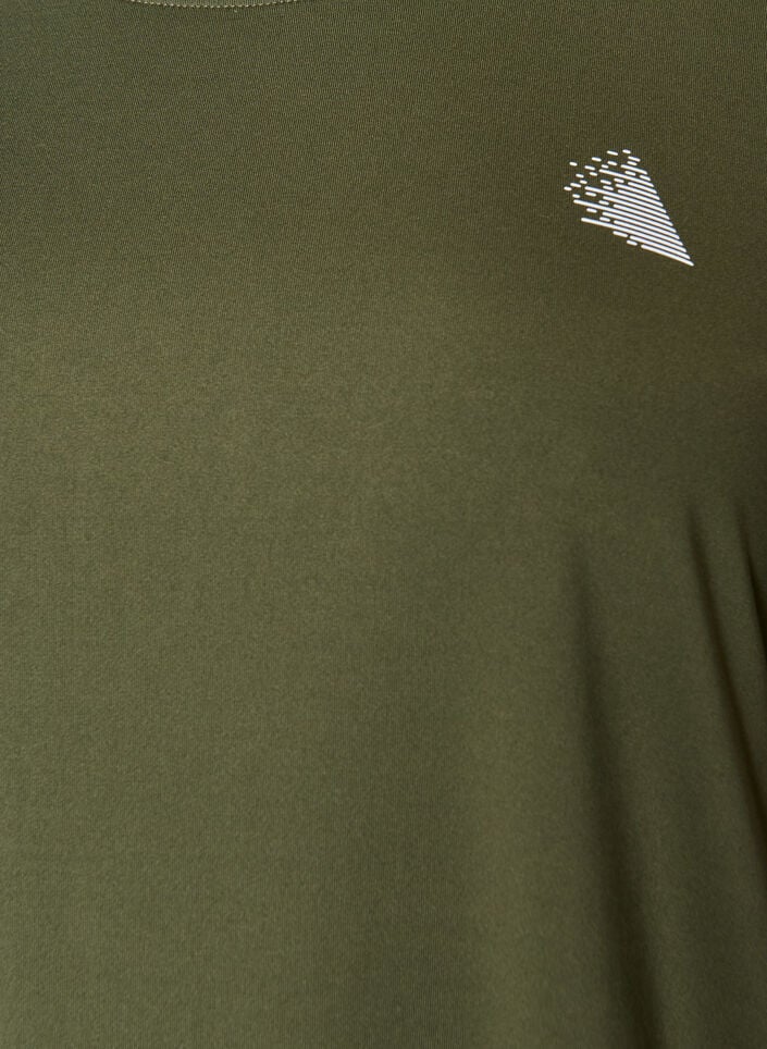 Sporttop met 3/4 mouwen, Groen, Packshot image number 2