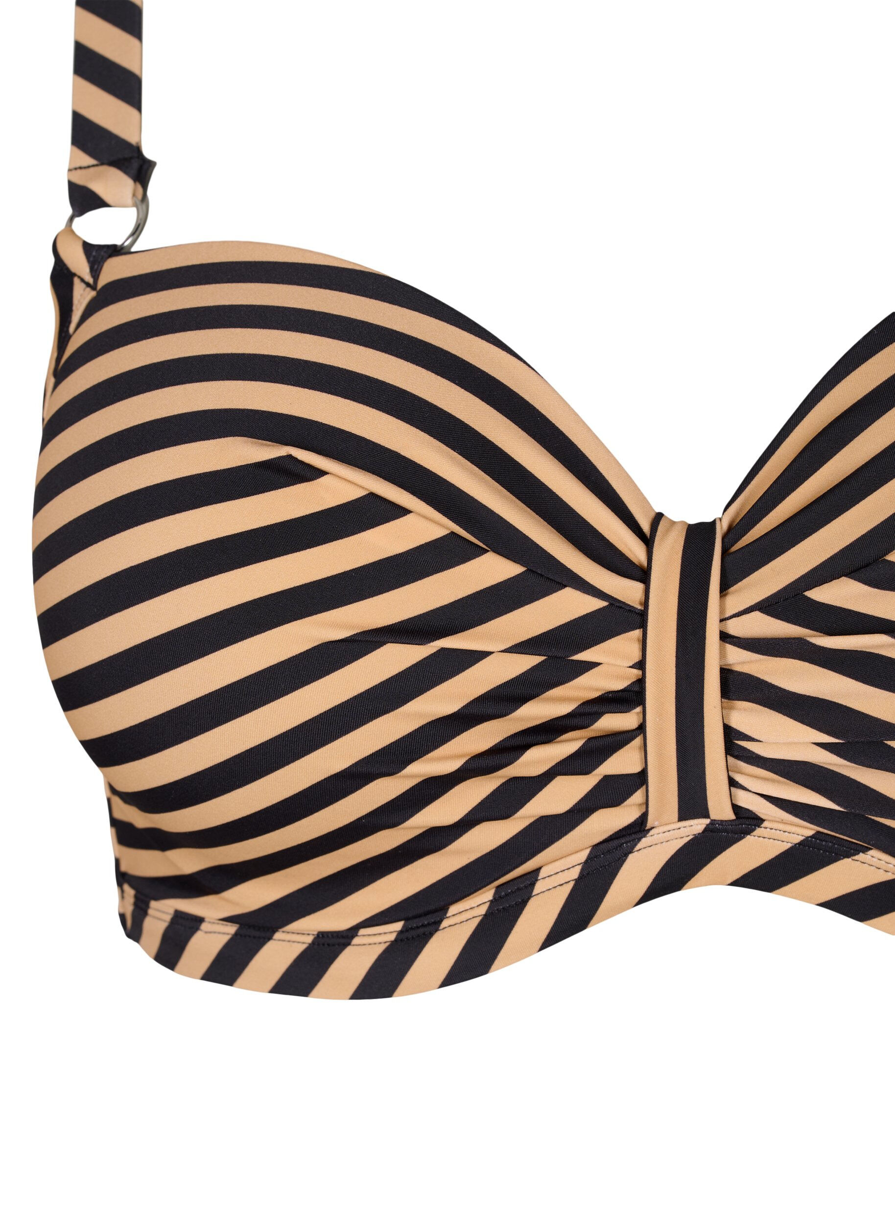 ZizziBikinitop met beugel en patroon, Bruin, Packshot image number 2