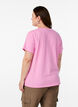 T-shirt met borstzakje, Roze, Model image number 2