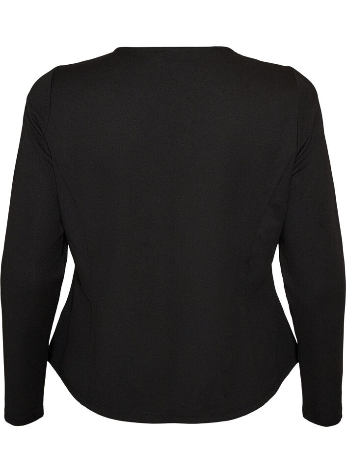 Strakzittend cardigan met knoopsluitingen, Zwart, Packshot image number 1