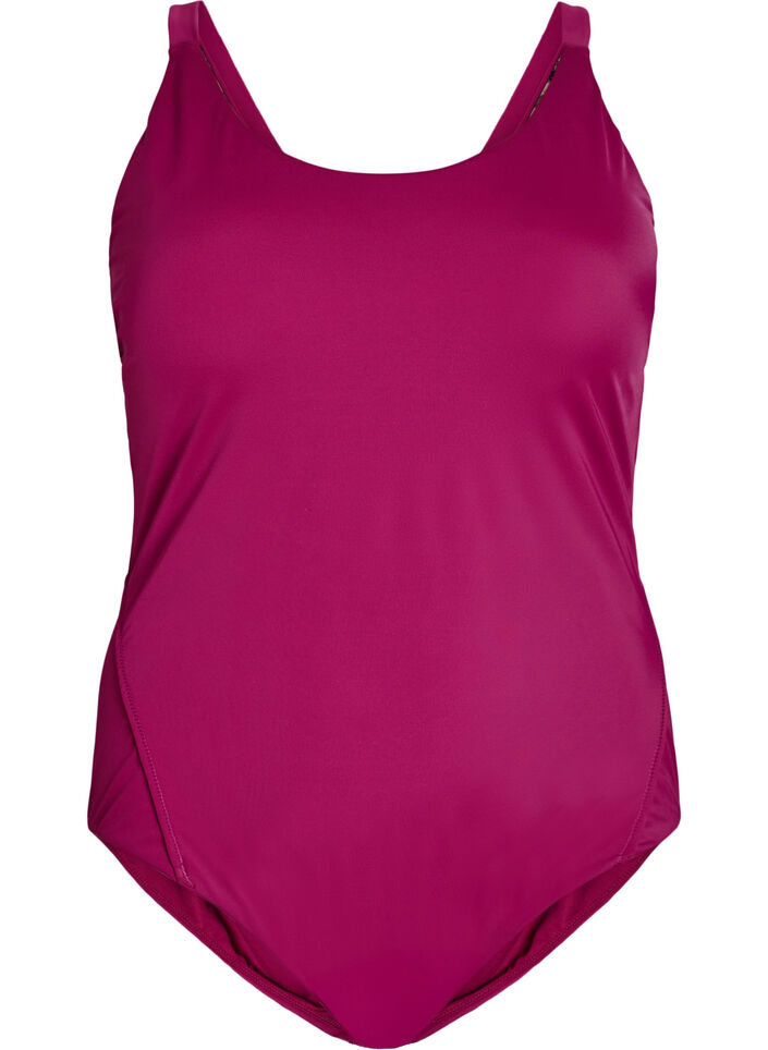 Badpak met detail op de rug, Rood, Packshot image number 0