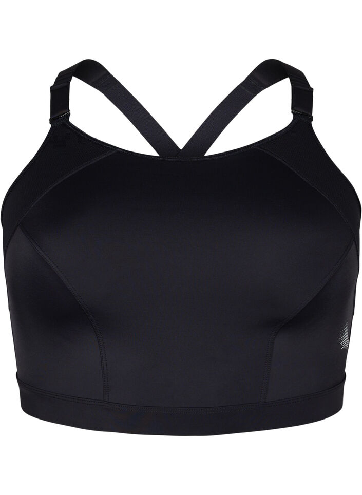 CORE, SUPER HIGH, SPORTS BRA - Sportbeha met verstelbare schouderbandjes, Black, Packshot image number 0