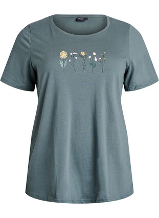 ZizziFLASH - T-shirt met motief, Balsam G Multi Flow, Packshot image number 0