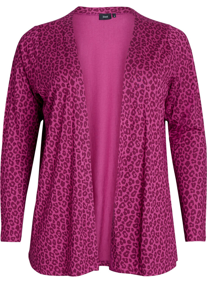 Korte kimono in viscose, Roze, Packshot image number 0