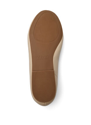 ZizziWide fit - Ballerina's met een strik, Tapioca, Packshot image number 4
