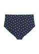 Hoge taille bikinibroekje met stippen, Zwart, Packshot image number 1