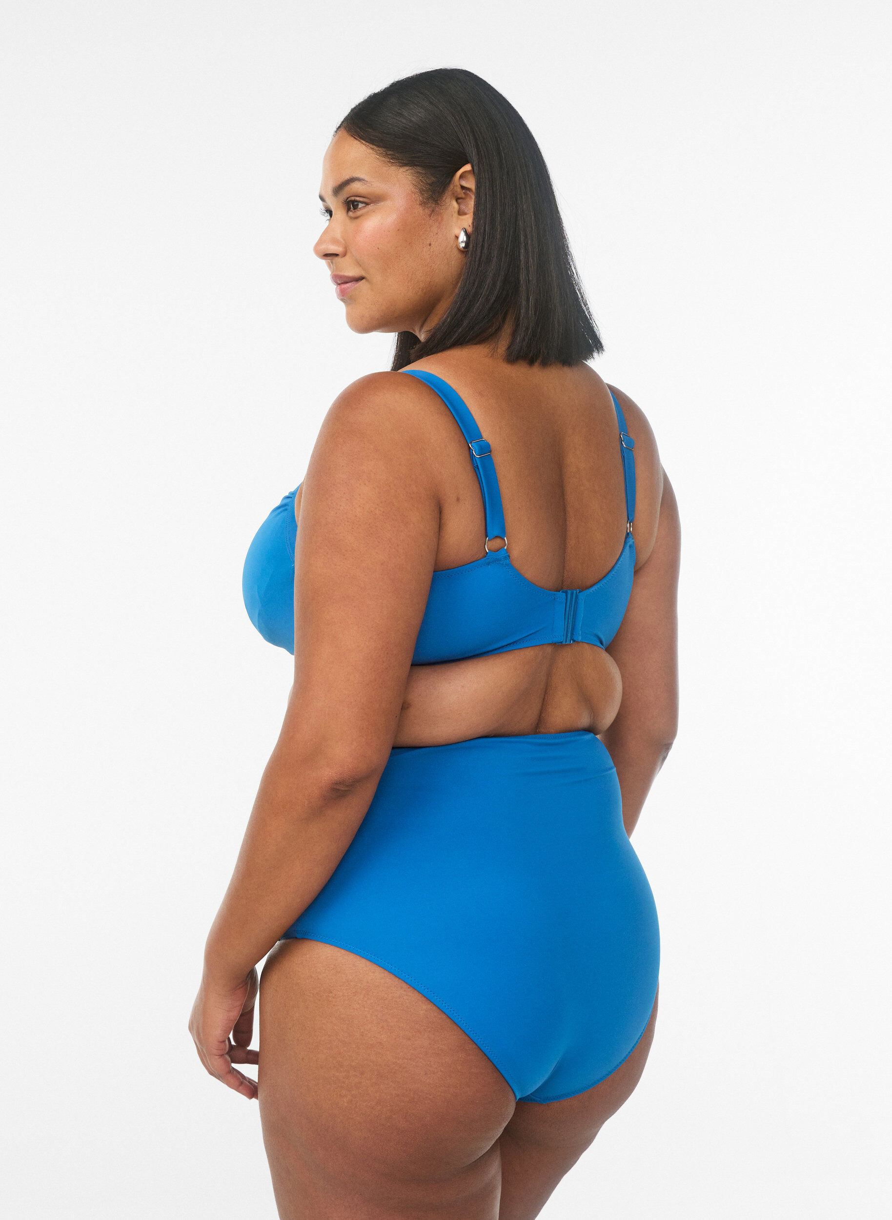 ZizziBikinibroekje met high waist, Blauw, Model image number 1