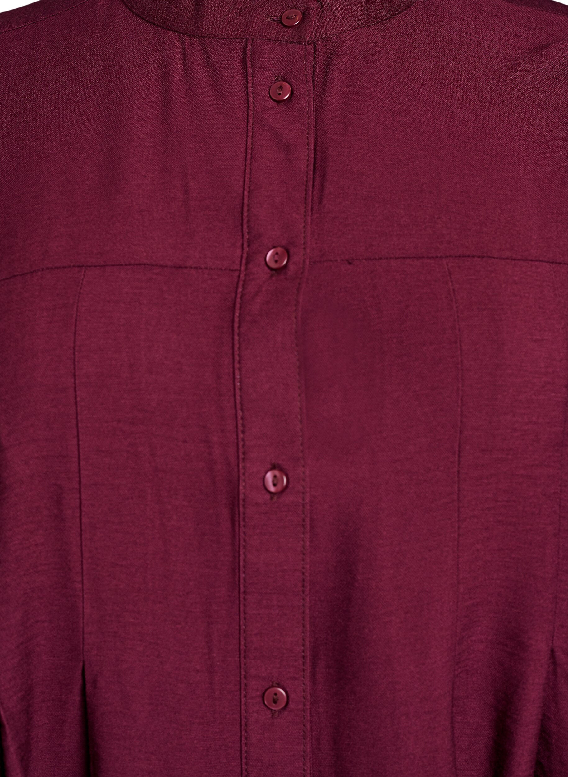 ZizziViscose shirt met A-lijn vorm, Rood, Packshot image number 2