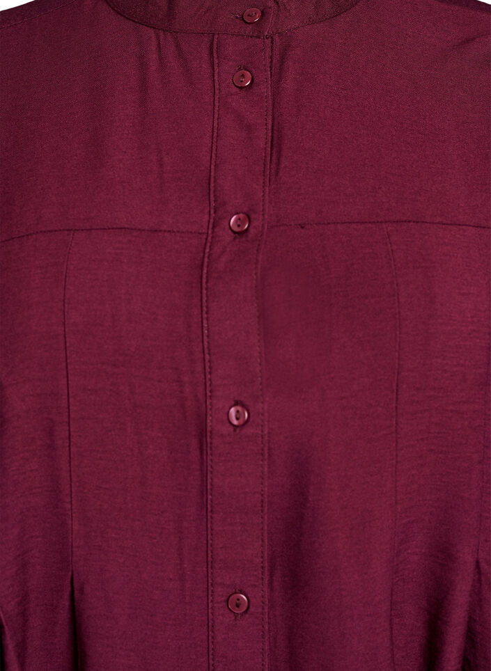 Viscose shirt met A-lijn vorm, Rood, Packshot image number 2