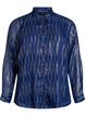 Shirt met glinsterend patroon, Blauw, Packshot image number 0