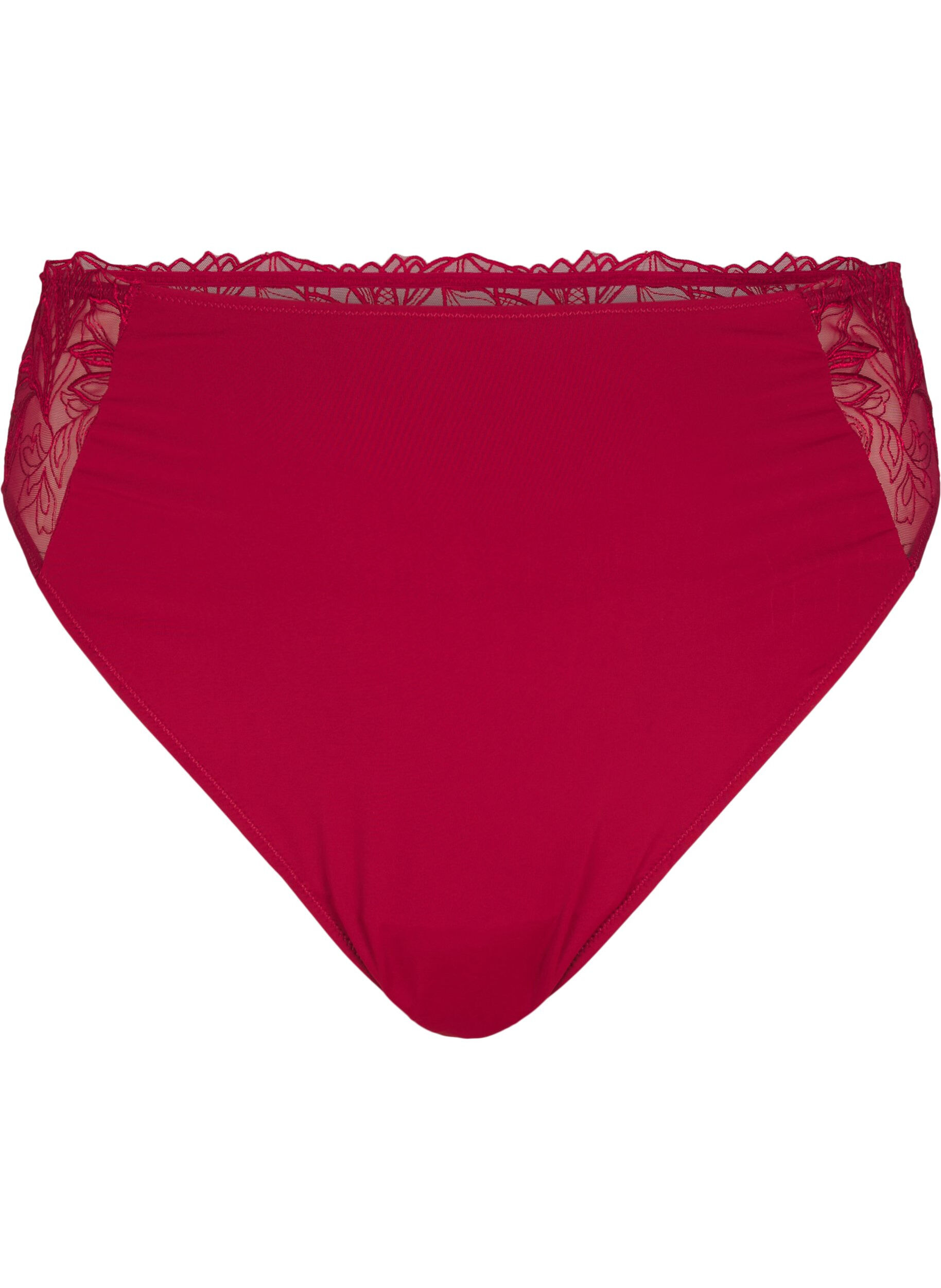 Microvezel string met kanten details