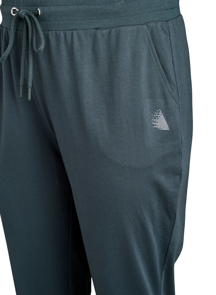 Losse trainingsbroek met zakken, Groen, Packshot image number 2
