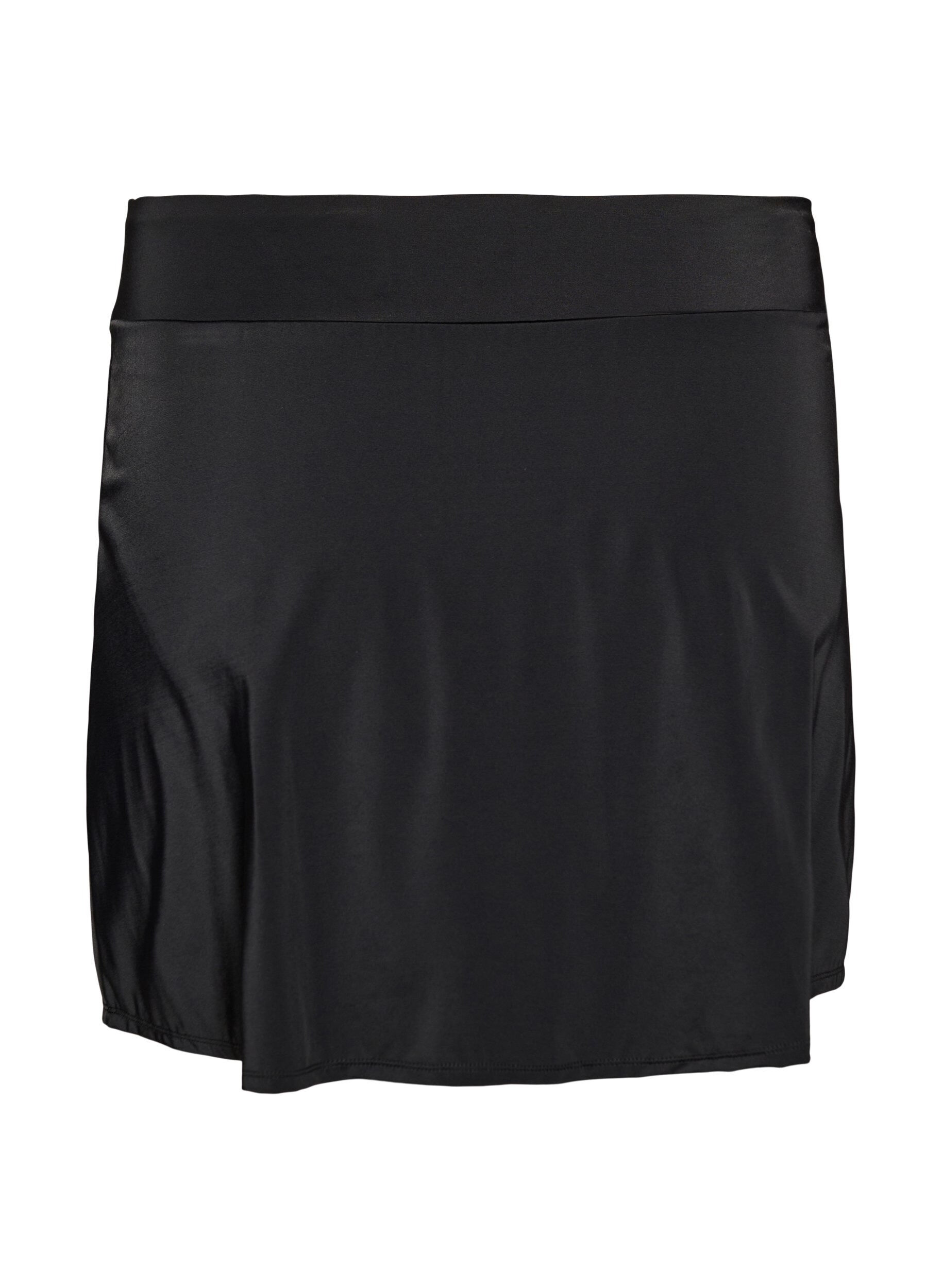 ZizziBikinibroekje met slip en wikkel-effect, Zwart, Packshot image number 1