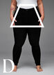 Super smalle jeans met hoge taille, Black, Model image number 3