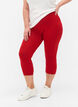 Basic 3/4 legging in viscose, Rood, Model image number 0