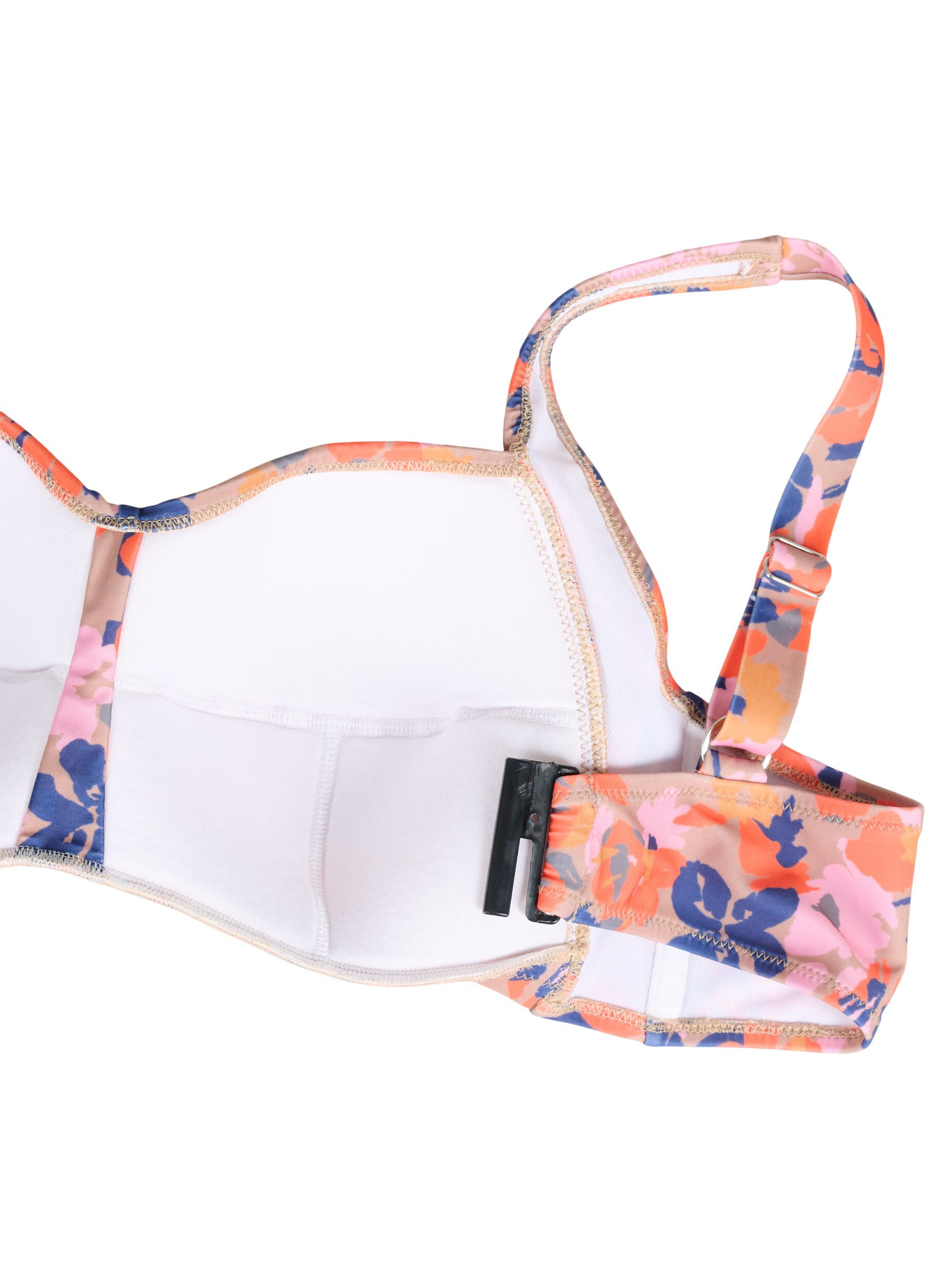 ZizziBedrukte bikinitop, Retro Flower, Packshot image number 3