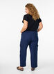 Cargo broek met hoge taille, Blauw, Model image number 1