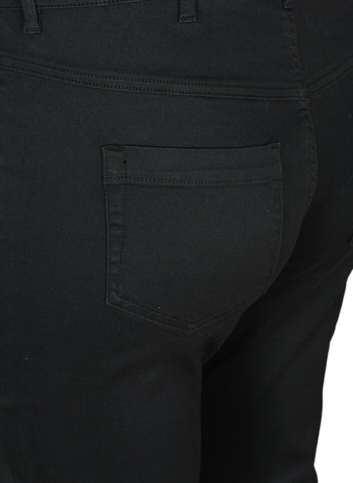 High waist Amy capri jeans met super slim fit, Black, Packshot