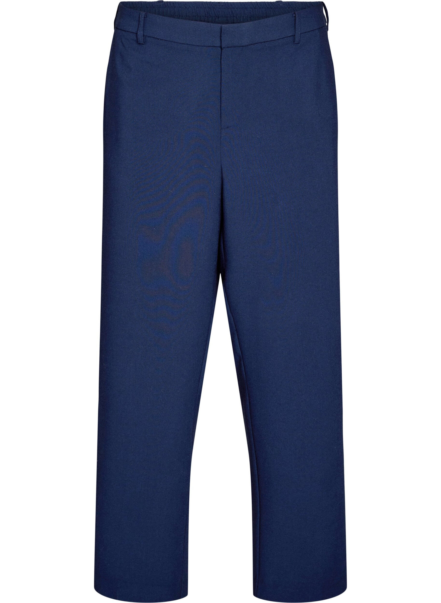 Pantalon de tailleur taille haute et coupe droite