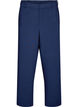 Pantalon de tailleur taille haute et coupe droite, Bleu, Packshot image number 0