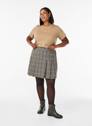 ZizziGeruite rok, Dark Grey Check, Model image number 1