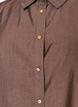 Viscose shirt met gouden knopen, Bruin, Packshot image number 2