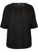 Losse pasvorm T-shirt in viscose jersey, Zwart, Packshot image number 0