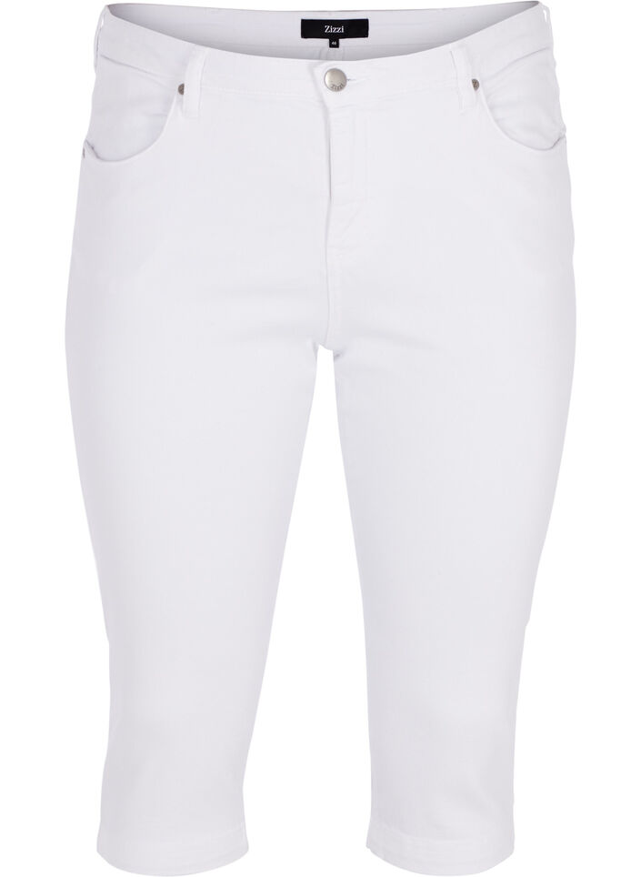 Slim fit Emily capri jeans, Wit, Packshot image number 0