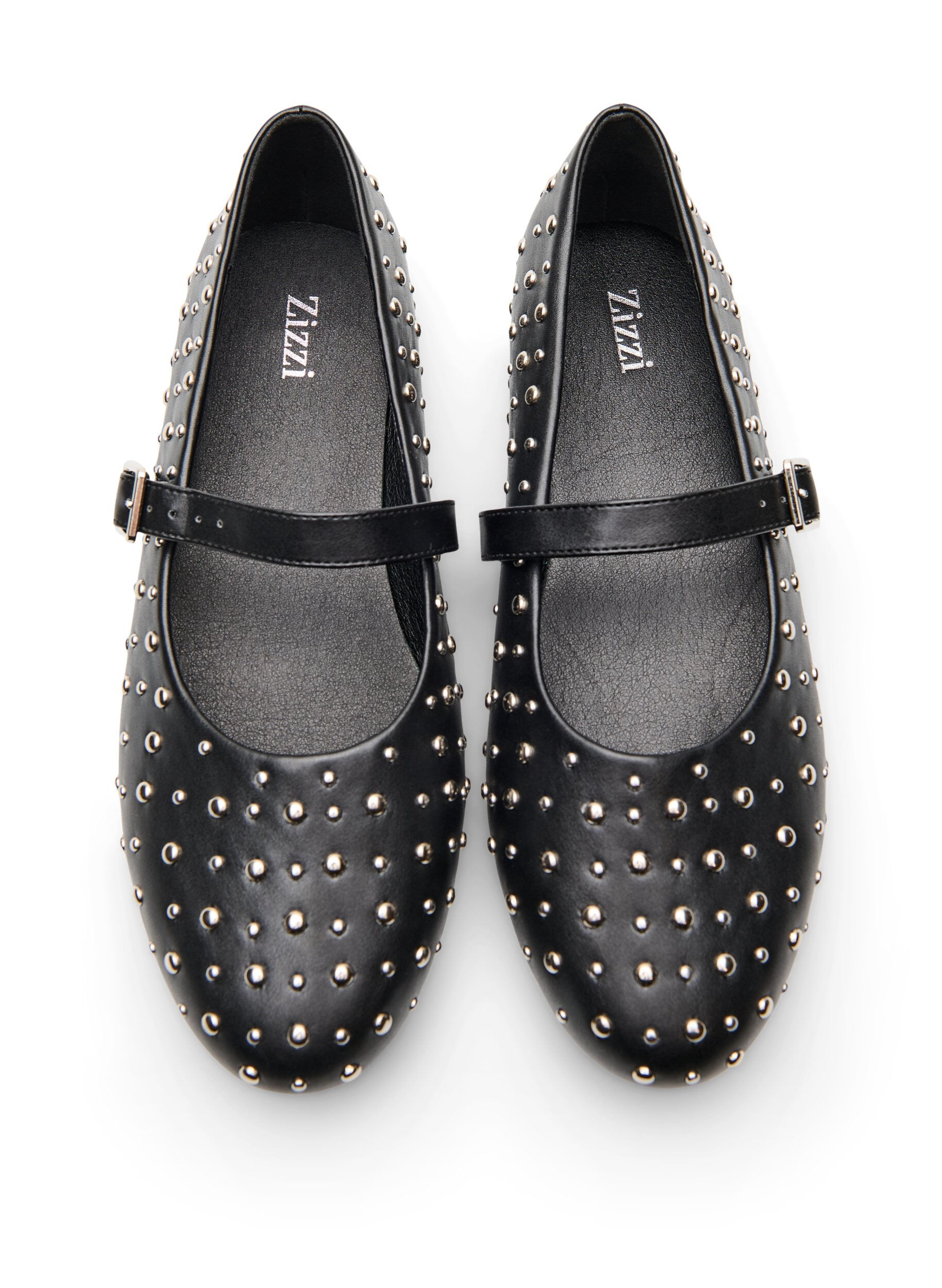 ZizziBallerina met studs, Zwart, Packshot image number 2