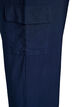 Cargo broek met hoge taille, Blauw, Packshot image number 3