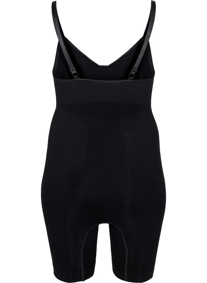 Shapewear bodysuit met opening aan de onderkant, Zwart, Packshot