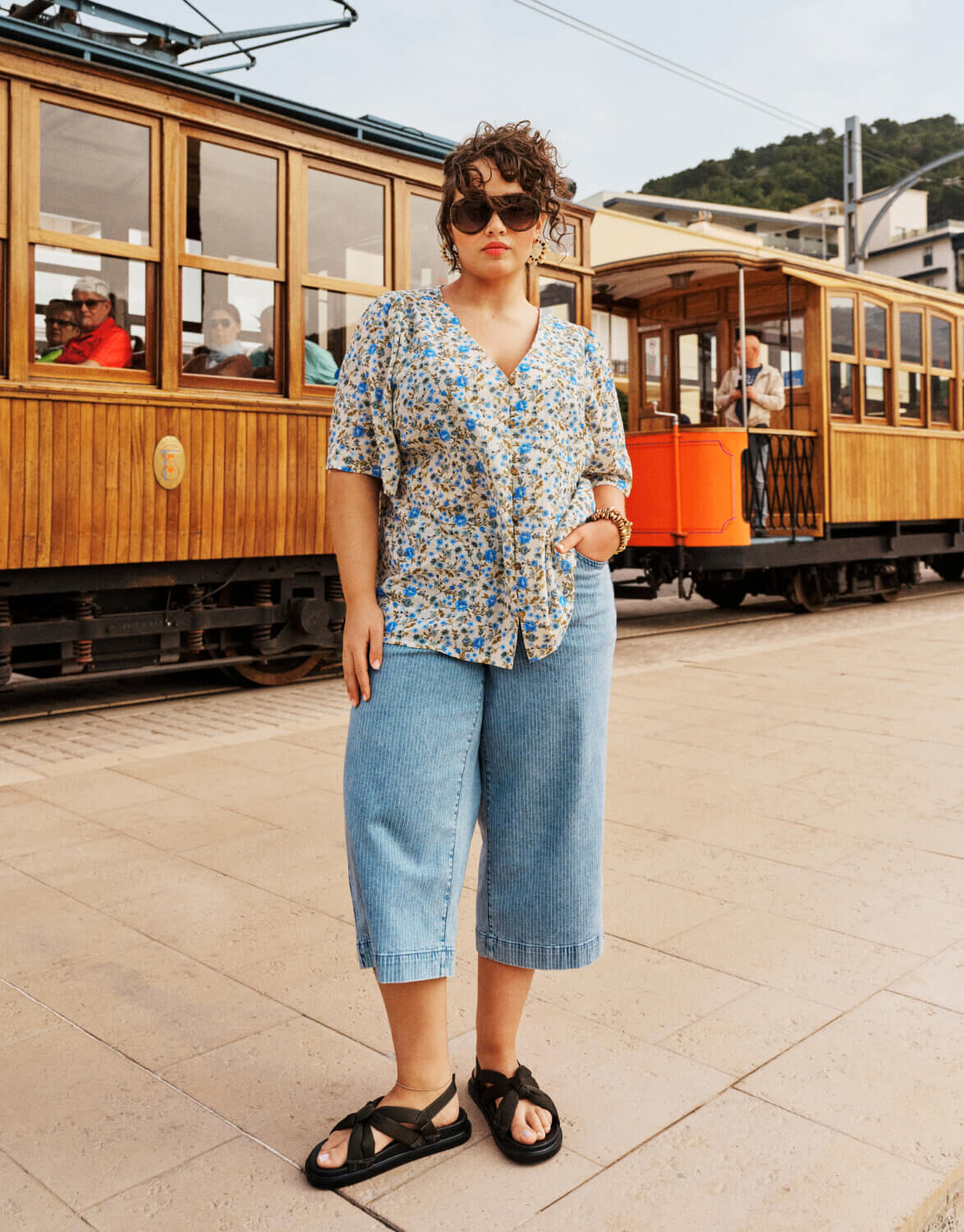 Gekleed in denim