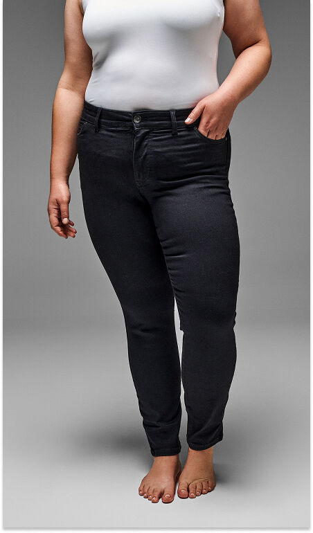  Smalle jeans met normale taille