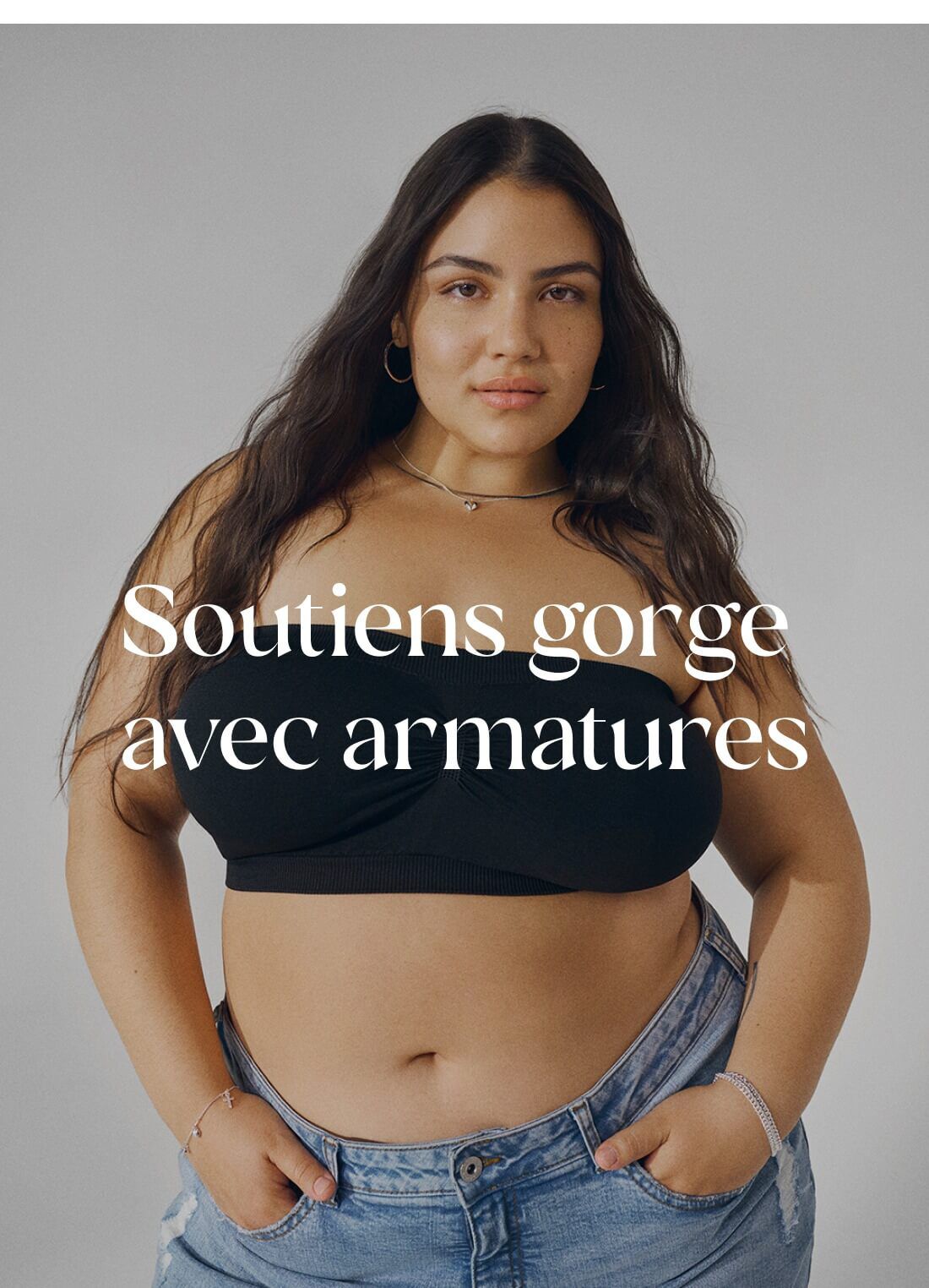 Soutiens gorge sans coutures femmes grandes tailles - Taille 85E-115H - Zizzi